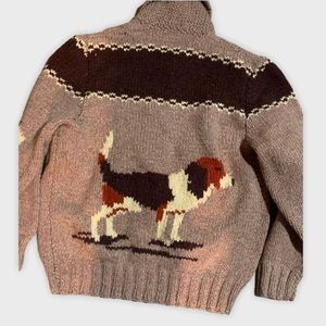 Handmade knit wool jacket EUC